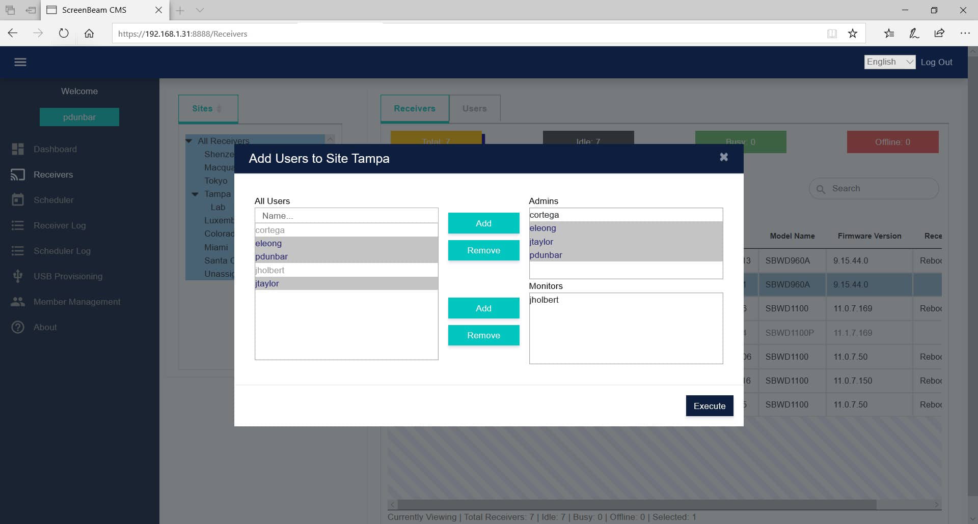 ScreenBeam CMS Enterprise screenshot
