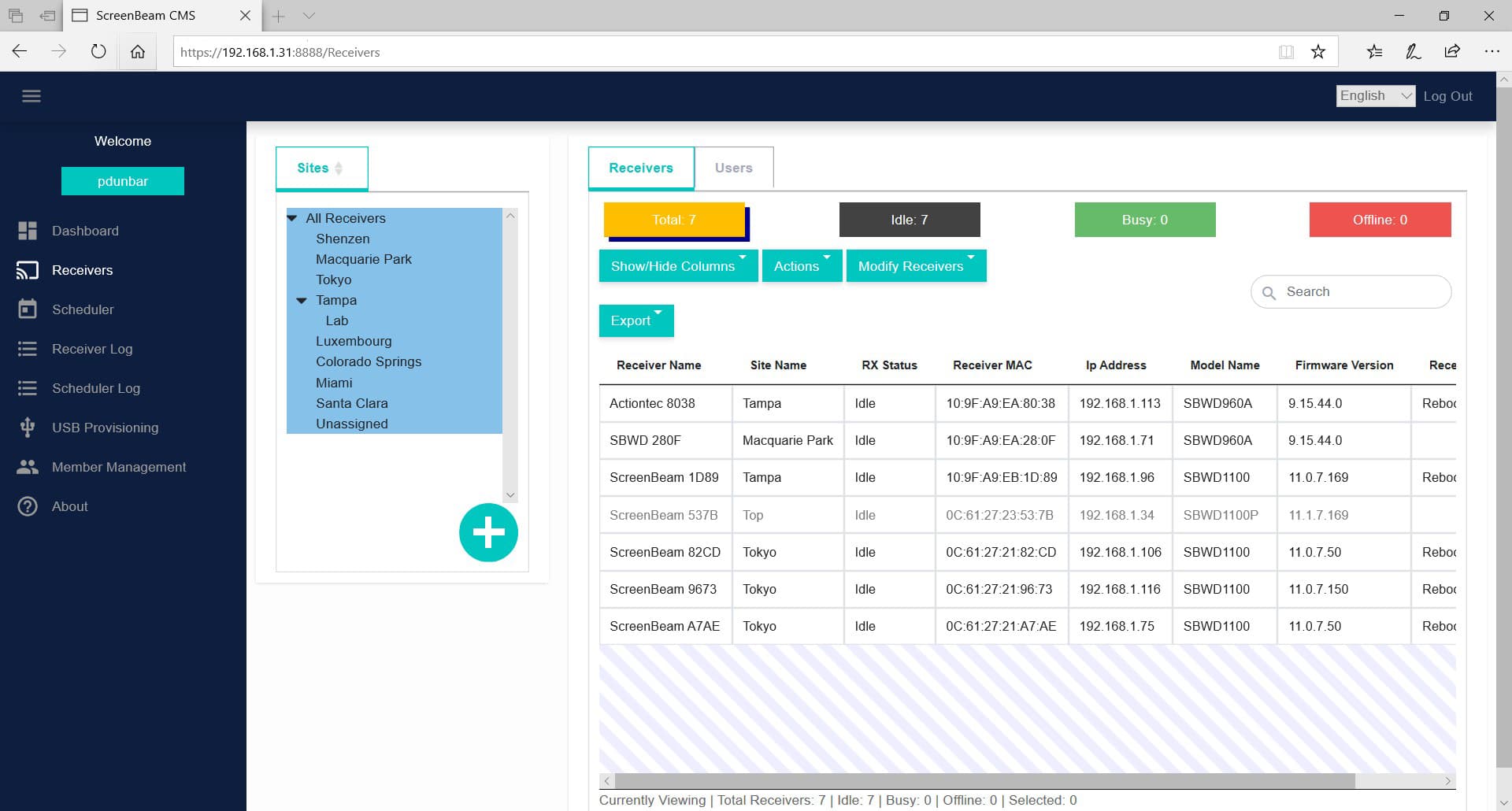 ScreenBeam CMS Enterprise screenshot