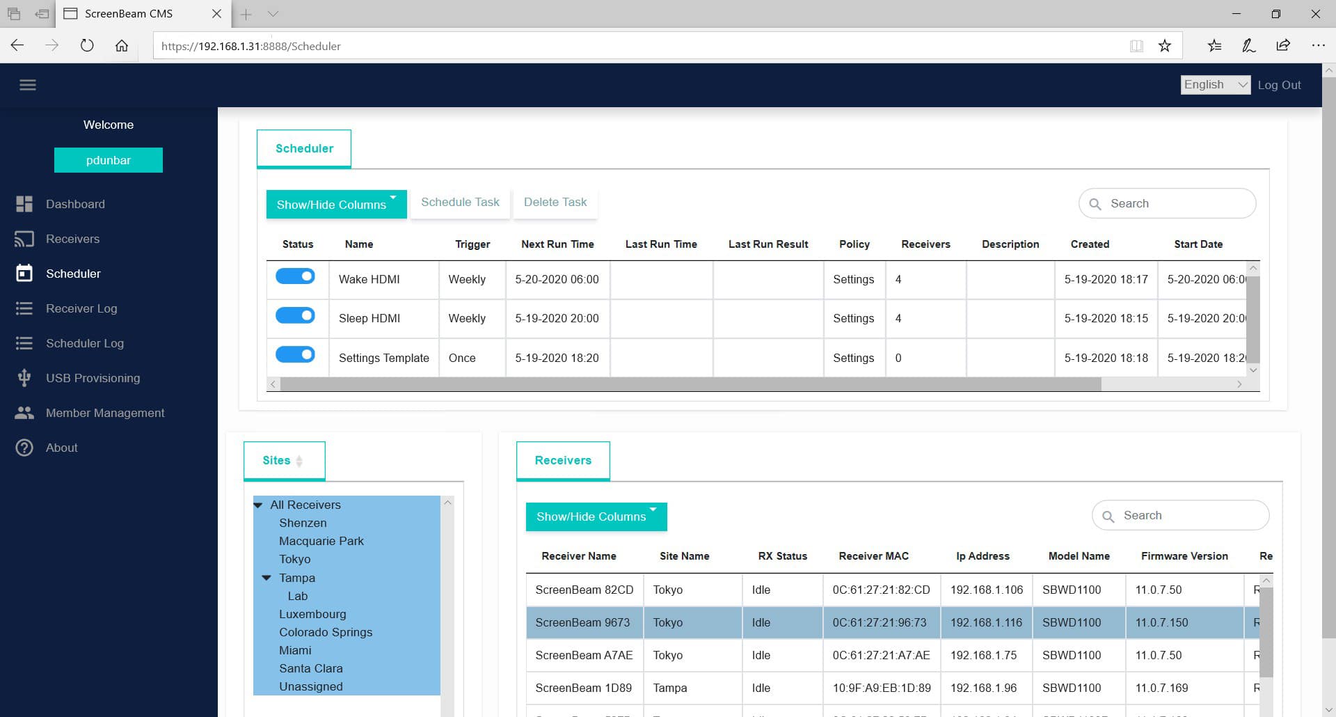 ScreenBeam CMS Enterprise screenshot