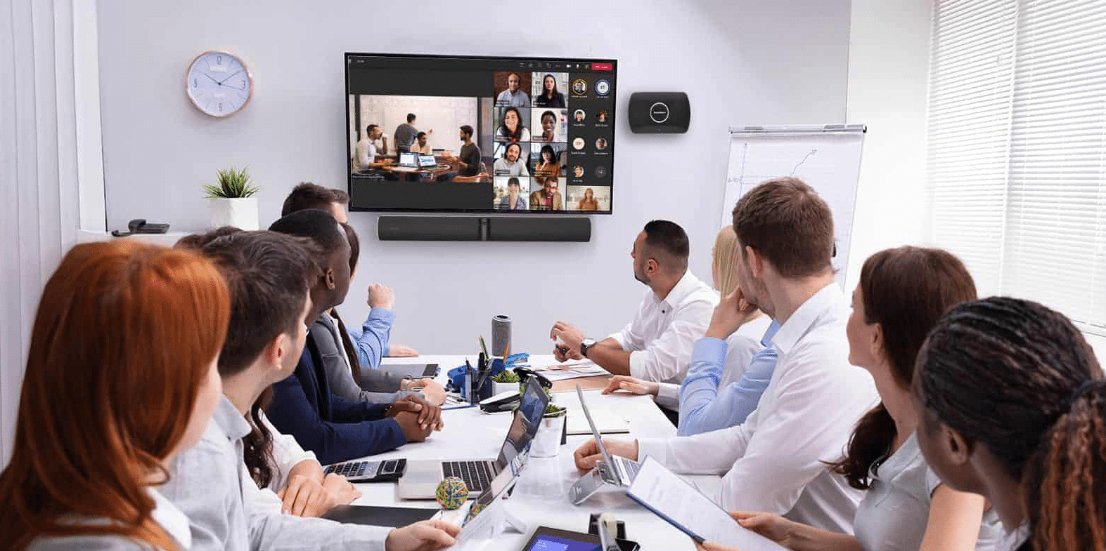 Company using ScreenBeam device to assist with their business meetings