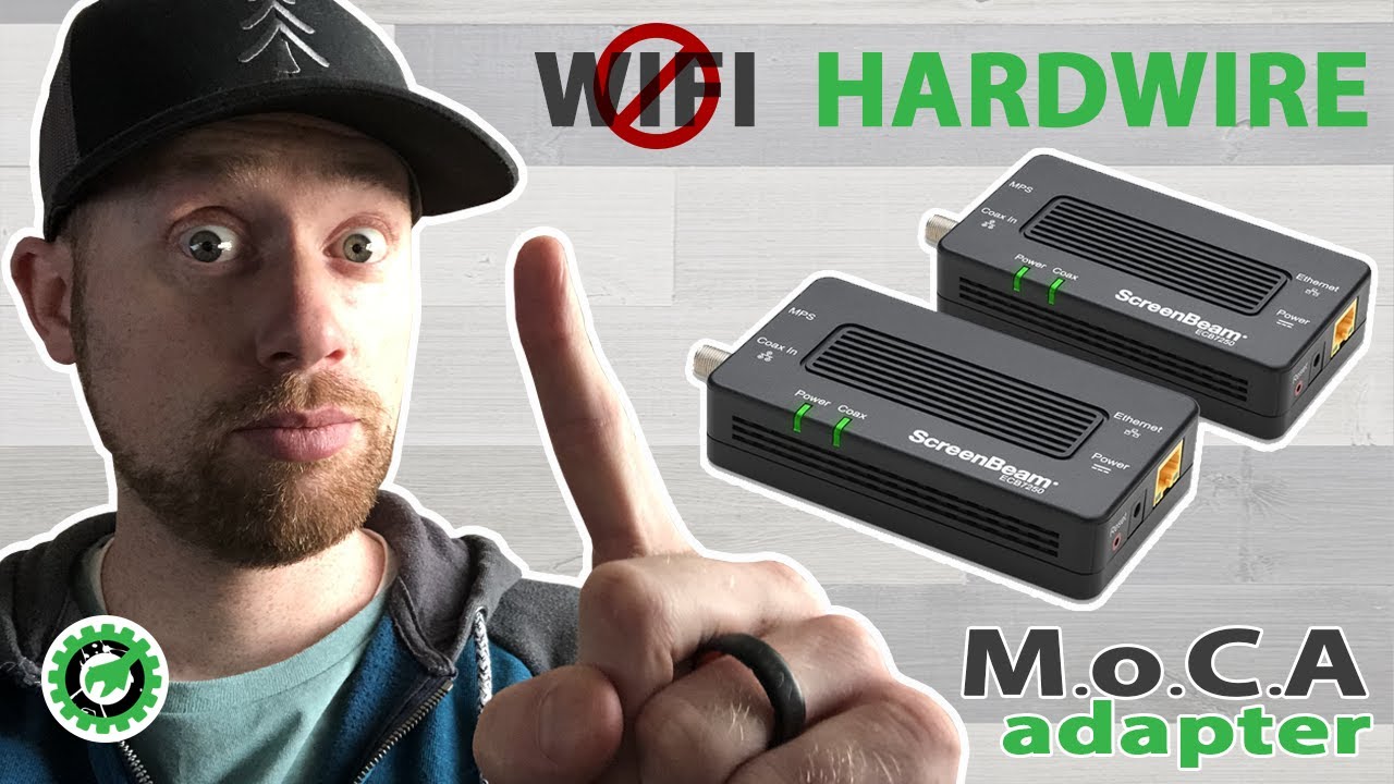 MoCA - Get Hardwired Internet WITHOUT Existing Ethernet Wiring: MoCA 2.5 Adapter: (COAX to Ethernet)